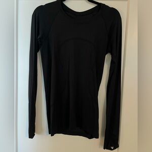 Black lululemon Swiftly Tech long sleeve top